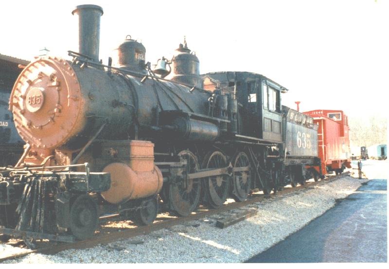 St. Louis Iron Mountain steam locomotive #635